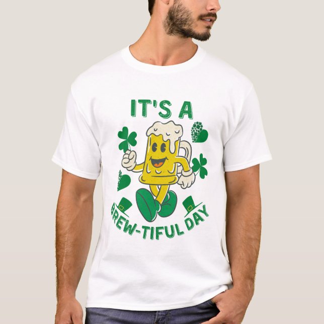 Funny Beer Pun St. Patrick's Day T Shirt (Framsida)
