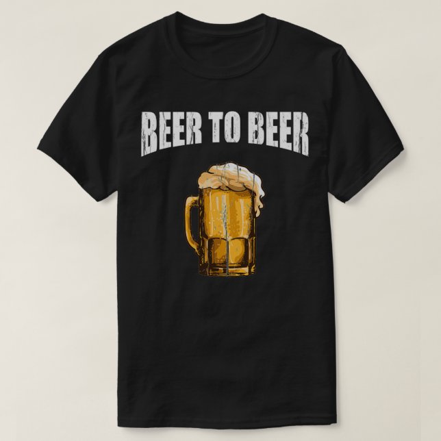 Funny Beer till Beer Drinking Pun T Shirt (Design framsida)