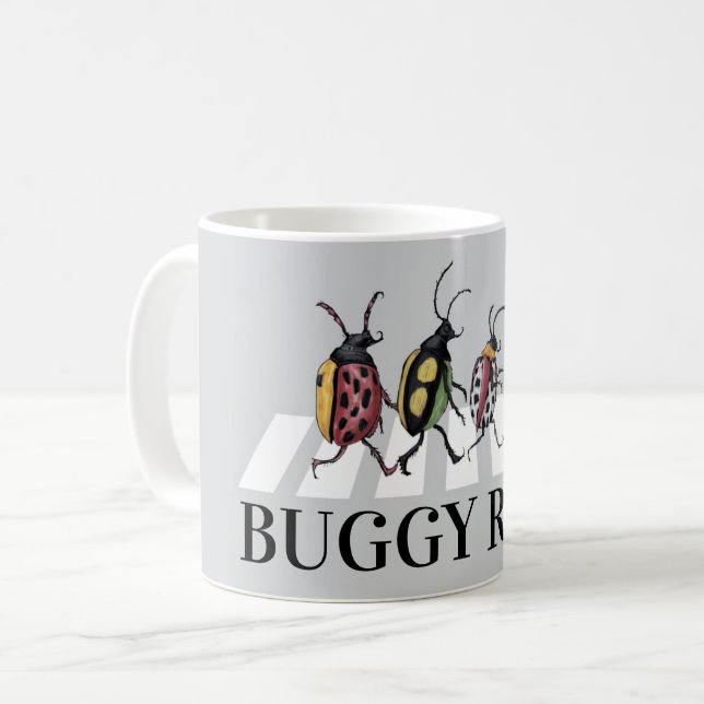 Funny Beetles Kaffemugg (Framsida vänster)