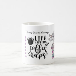 FUNNY Beklagar att du Lämnar medarbetarens kollega Kaffemugg