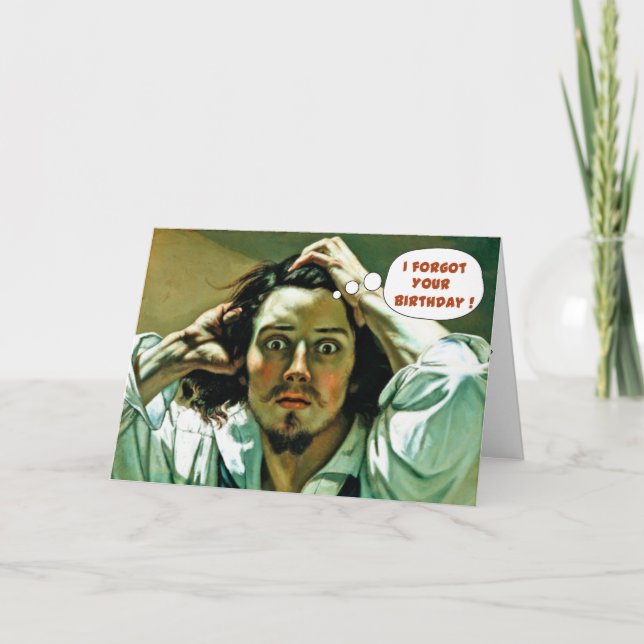 Funny Belated Birthday Kort (Framsida)