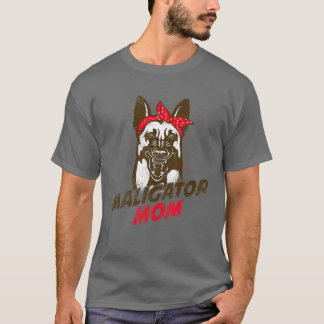 Funny belgisk Malinois Maligator Mamma K-9 Police T Shirt