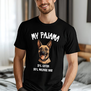 Funny belgisk Malinois Pajama Hund älskare T Shirt