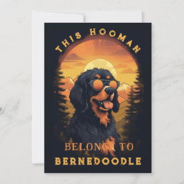 Funny Bernedoodle Hund Parent Personlig Meddelande
