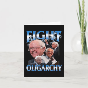 Funny Bernie Sanders Shirt Fight Oligarchy Kort