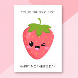 Funny Berry Best Mors dag Card Kort