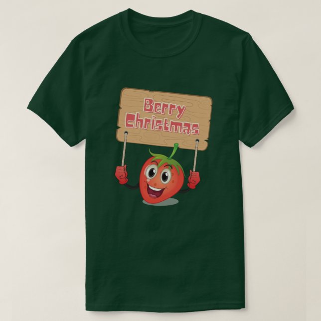 Funny Berry jul T Shirt (Design framsida)