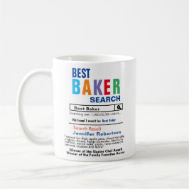 Funny Best Baker Search Coffee Mugg