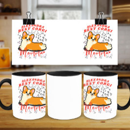 Funny Best Corgi Momma med grafikhjärtan Mugg