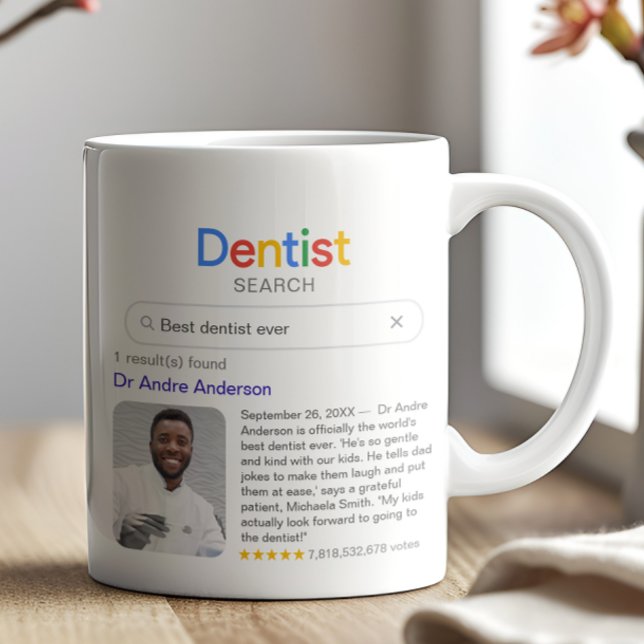 Funny Best Dentist Ever Search Results With Photo Kaffemugg (Skapare uppladdad)