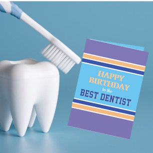 Funny Best Dentist Grattis på födelsedagen-kort Helgkort