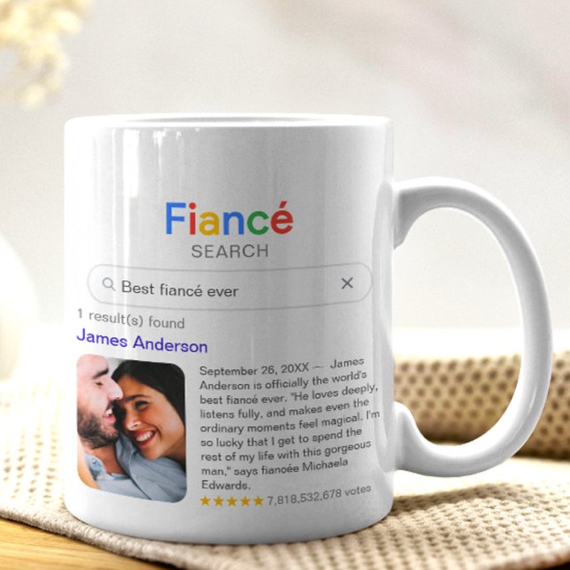 Funny Best Fiancé Ever Search Result With Photo Kaffemugg (Skapare uppladdad)