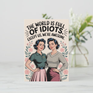 Funny Best Friend Caring Humor Women Birthday Kort