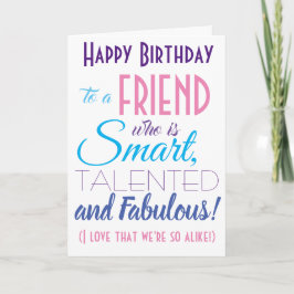 Funny Best Friend Grattis på födelsedagen Kort