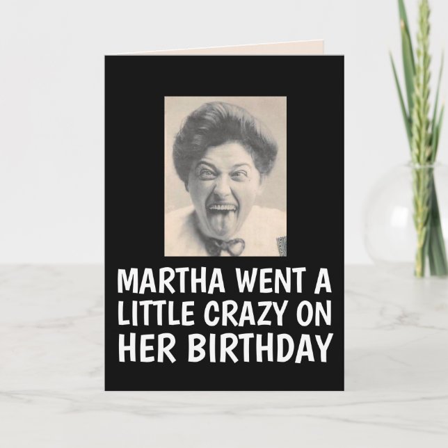 FUNNY BEST FRIEND RETRO WOMAN BIRTHDAY CARD KORT (Framsida)