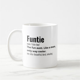 Funny Best Funtie Definition Kaffemugg