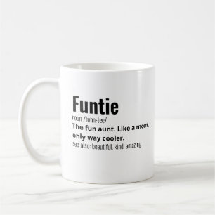 Funny Best Funtie Definition Kaffemugg