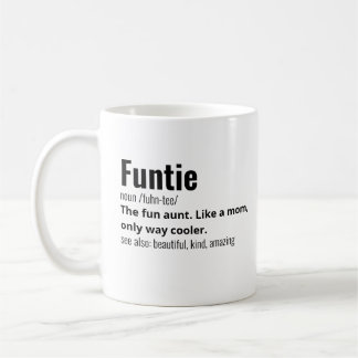 Funny Best Funtie Definition Kaffemugg