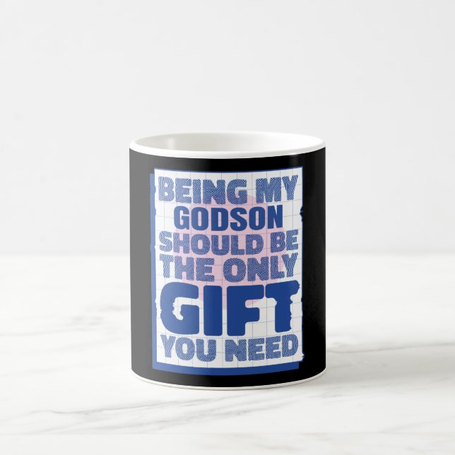 Funny Best Gift for Godson Birthday Christmas Kaffemugg (Center)