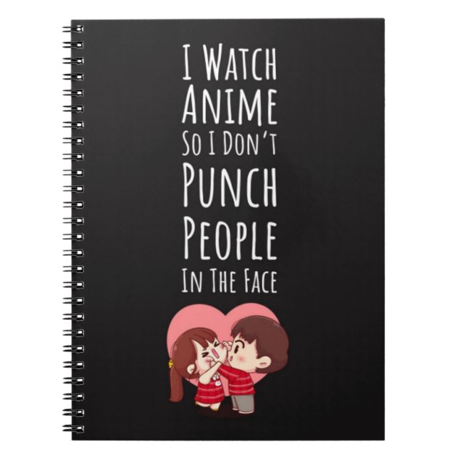 Funny Best Gifts For Anime Lovers Otaku Humor   Anteckningsbok (Framsidan)