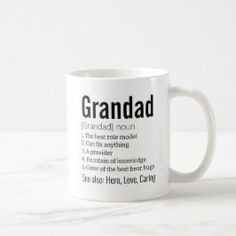 Funny Best Grandad Definition Gift for Grandfather Kaffemugg