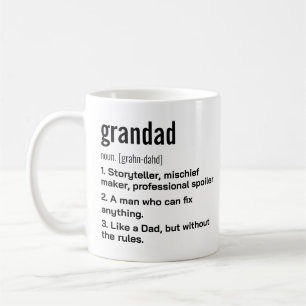 Funny Best Grandad Definition Gift for Grandfather Kaffemugg