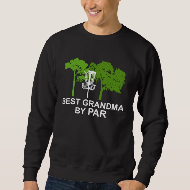 Funny Best Grandma By Par Mother's Day Golf Gift G Lång Ärmad Tröja (Framsida)