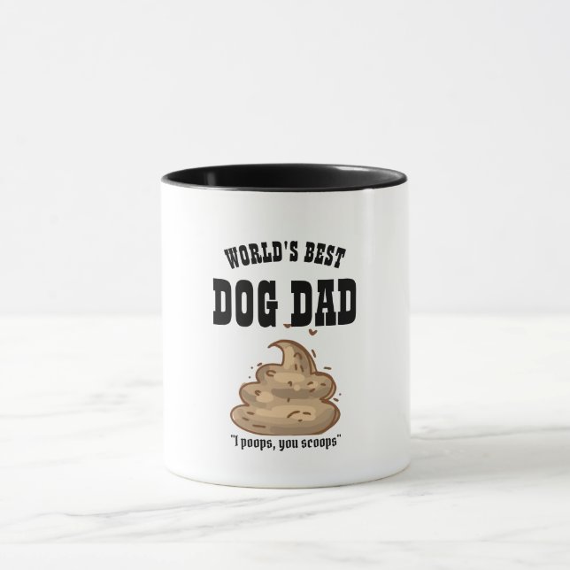FUNNY BEST HUND PAPPA Gift - jag poppar dig. Mugg (Center)