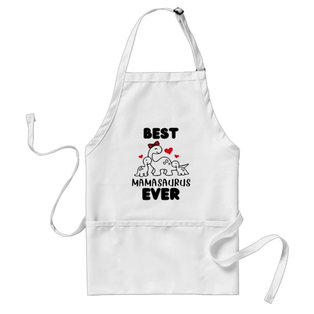 Funny Best Mamasaurus någonsin Apron Förkläde (Framsidan)