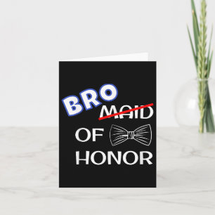 Funny Best Man Bröllop Matching Bachelor Party Bro Kort