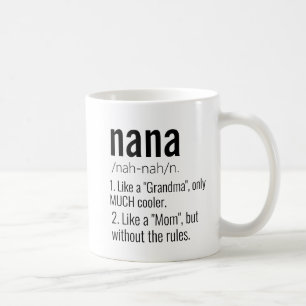 Funny Best Nana Grandad Definition för morfar Kaffemugg
