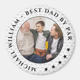FUNNY BEST PAPPA AV PAR GOLF FARS DAG PHOTO MAGNET