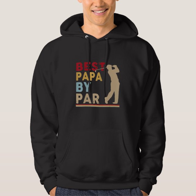 Funny Best Pappa efter Fars dag Coola för citattec Hoodie (Framsida)