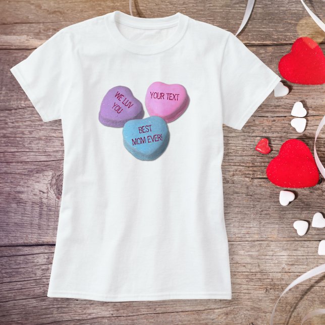 Funny Best Pappa Valentine Candy Heart Anpassnings T Shirt (Skapare uppladdad)