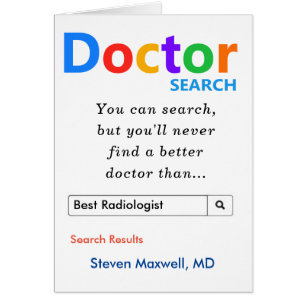 Funny Best Radiology, Radiolog Search Hälsningskort