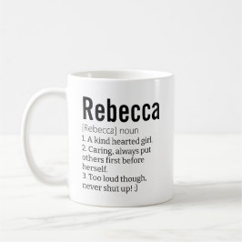 Funny Best Rebecca Definition LPA Dwarfism Kaffemugg
