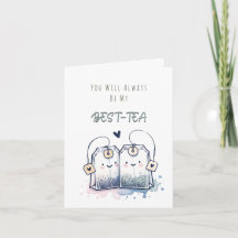 Funny Best-Tea Pun Humor Friend Grattis på födelse