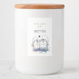 Funny Best-Tea Pun Humor Friend Grattis på födelse Mat Etikett