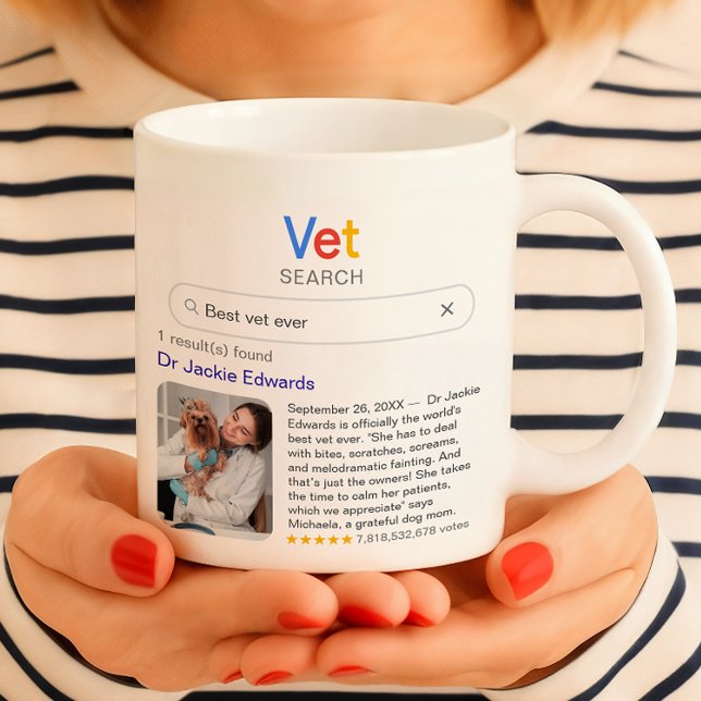 Funny Best Vet Ever Search Results With Photo Kaffemugg (Skapare uppladdad)