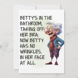 Funny Betty's in the Bathroom Inbjudningar