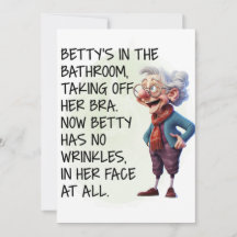 Funny Betty's in the Bathroom