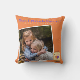 Funny BFF PHOTO COLLAGE Gift Peanutbutter Jelly Kudde