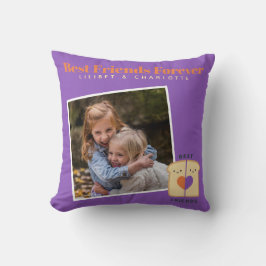 Funny BFF PHOTO COLLAGE Gift Peanutbutter Jelly Kudde