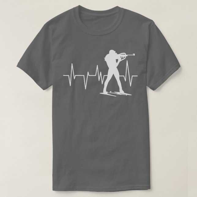 Funny Biathlon Winter Ski Skiing Fun Lovers (5)  T Shirt (Design framsida)