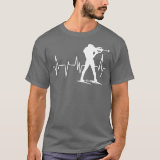 Funny Biathlon Winter Ski Skiing Fun Lovers (5)  T Shirt
