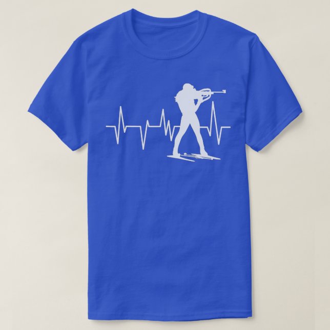 Funny Biathlon Winter Ski Skiing Roligt Älskare (5 T Shirt (Design framsida)