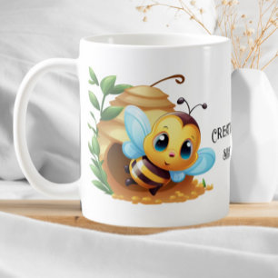 Funny bibiodling Honeybee Skapar Buzz sedan citat Kaffemugg