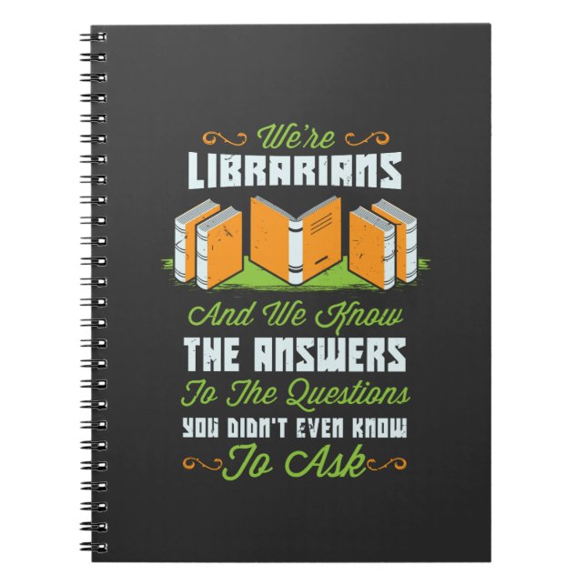 Funny bibliotekarie anteckningsbok (Framsidan)