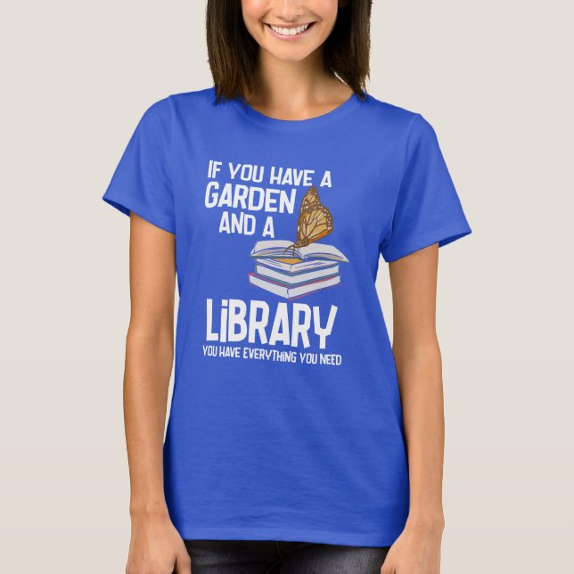 Funny bibliotekarie och Keen Gardener Pension Swag T Shirt (Framsida)