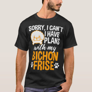 Funny Bichon Frise Tee for Hundägare Walkers eller